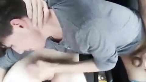 Big Cock Blowjob in the Car at a Public Park
