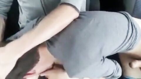Big Cock Blowjob in the Car at a Public Park