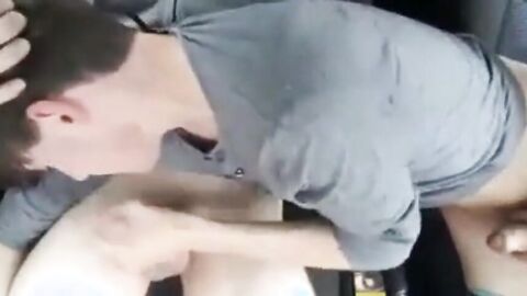 Big Cock Blowjob in the Car at a Public Park