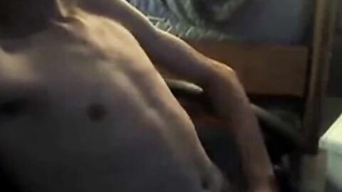 Skinny Twink's Big Cock Webcam Solo