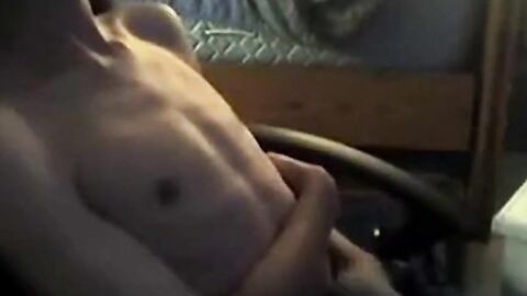 Skinny Twink's Big Cock Webcam Solo