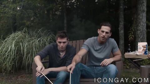 Shy gay beauty ass hammered on a secret date