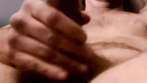 Deviant hung amateur strips naked and beats his fat cock