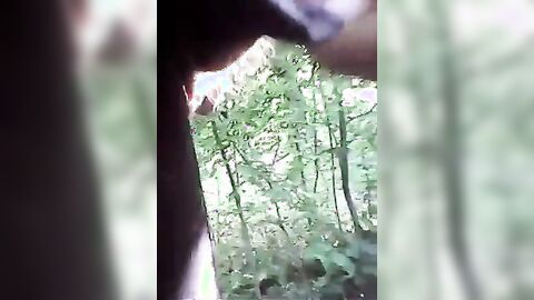 Grandpa Flashes His Cock Outdoors