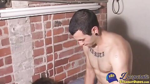 Tyler Reeves is stroking his cock in the shower when Nick Jarett walks in on him