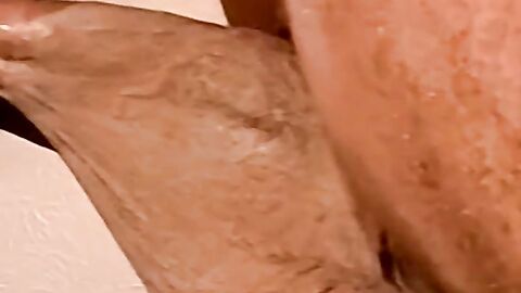Mature man sucks black amateurs cock and tries his cum