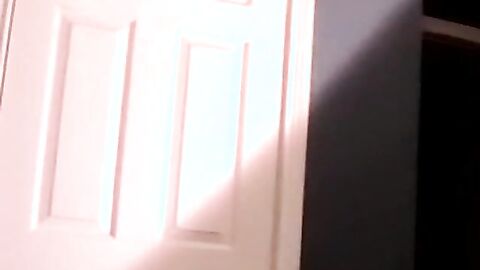 Kinky teen jerks off his throbbing cock while giving hot BJ