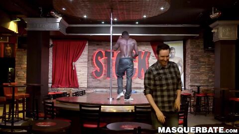 Black hunky stripper sucked by mature cock lover Pascal