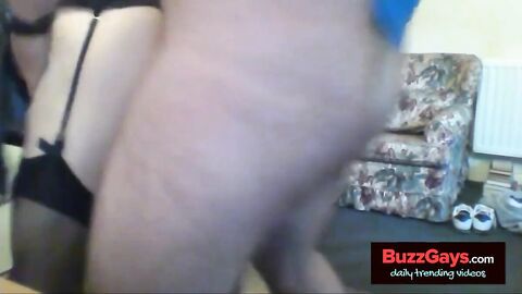 Hard Bareback Creampie for a Crossdresser