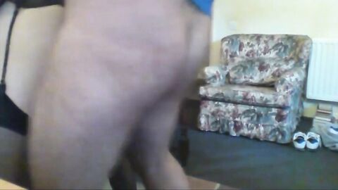 Hard Bareback Creampie for a Crossdresser