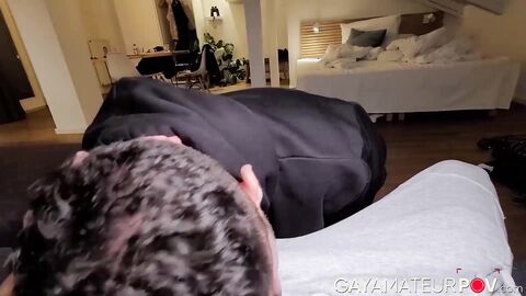 Gorgeous Jay Lover had fun after getting his warm hole fucked by his kind neighbor