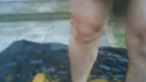 Grandpa's Yard Handjob