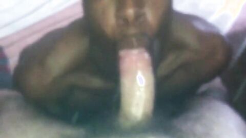 Black Guy Sucks Off a White Hunk
