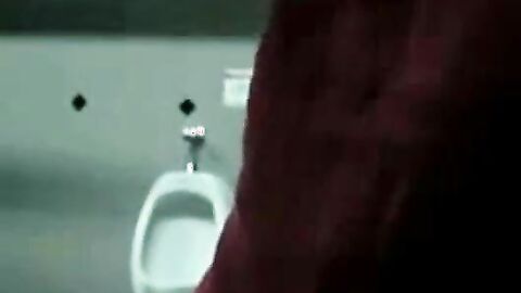 Public Handjob in a Restroom by Bigcockflasher