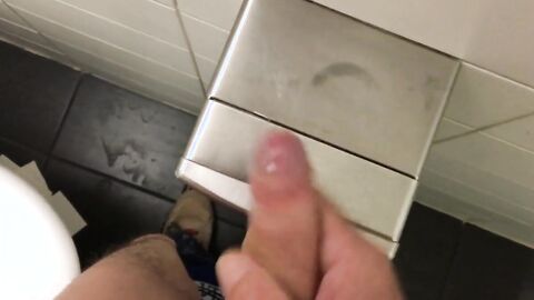 Public Restroom Handjob and Masturbation Compilation