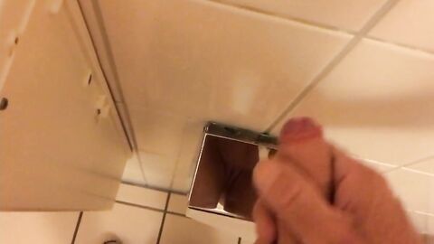 Public Restroom Handjob and Masturbation Compilation