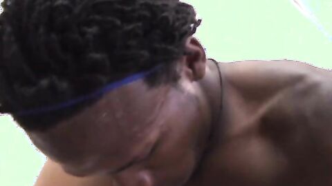 Casey instinctively backs away when this mega hung black friend Freddie takes over