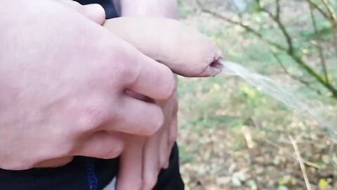 Pissing Outdoors with my Big Dirty Dick