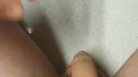 Twink Plays With His Small Uncut Cock on Webcam