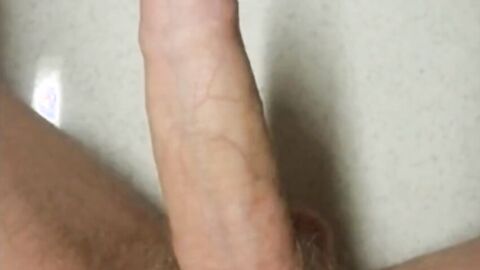 Twink Plays With His Small Uncut Cock on Webcam