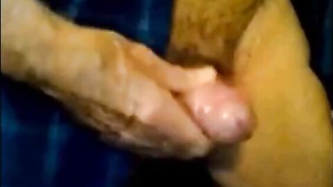 Amateur Bear Grandpa Cums with Toy
