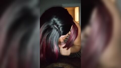 Redhead Crossdresser Sucks BBC for Cum