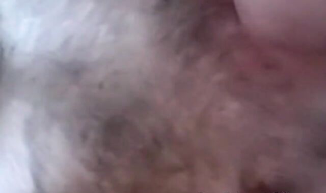 Chubby man receives cum in mouth in interracial threesome