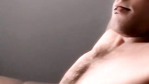 Kinky pierced amateur makes intense homemade jerks off video