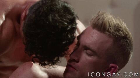 Athletic gays Nick Fitt and Cade Maddox passionately fucking