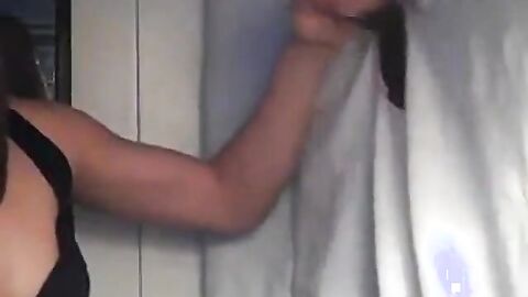 Black Cock Blowjob at Gloryhole by Crossdresser