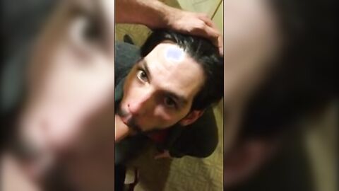 6'10 Guy Swallows Cum from Big Cocks