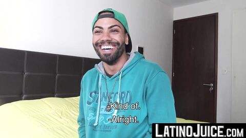 LatinoJuice.com - Thiago - Bearded cute guy Thiago loves the flavor of my uncut boner