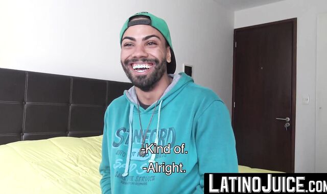 LatinoJuice.com - Thiago - Bearded cute guy Thiago loves the flavor of my uncut boner