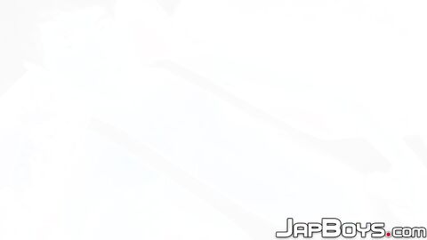 Smooth Japanese teen jerks off and plays with his ass