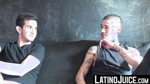 LatinoJuice.com - Kendro & Enzo - Charming guy Kendro fucks hard tattooed Enzo to cur