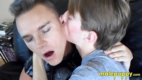 Sexy young Leo loves sharing his tongue with other boys like Jessie Russel
