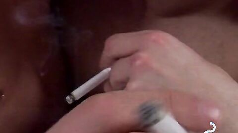 Chainsmokers sharing lighter then proceeds with barefucking