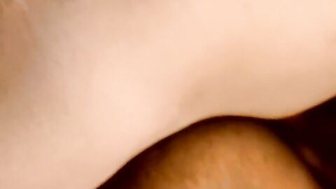 Amateur interracial bareback fucking ends with a facial