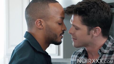 Hung Devin Francos ass hole gets filled with pulsating black penises