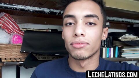 A young straight Latino facialized and banged people for cash