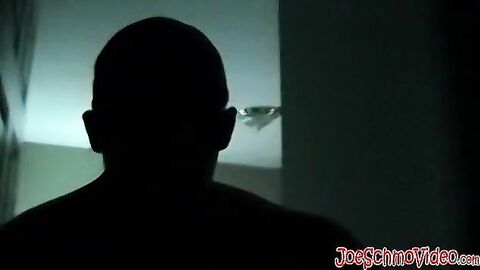 Twink amateur jerks off after having blowjob from mature guy