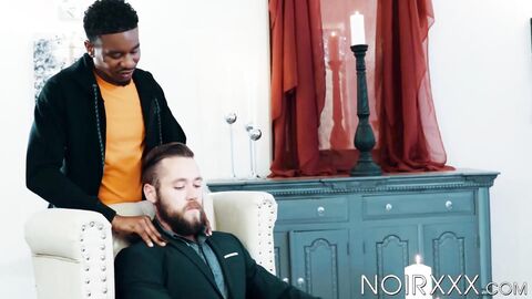 Bearded Ziggy Banks and Marquee D Angelo unleashes sloppy blowjobs and ass worships