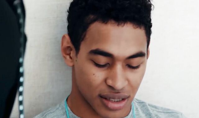 Stunning Max Adonis massaged my sore muscles before rubbing my erect cock using his m