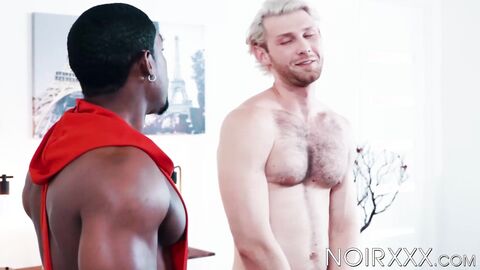 Handsome Jacob Peterson gets the job done by blowing and riding my black dick