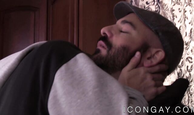 Young gay passionately ass fucked by bald macho daddy