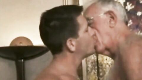 Silver Fox Daddy and His Boy Toy in a Hotel Room