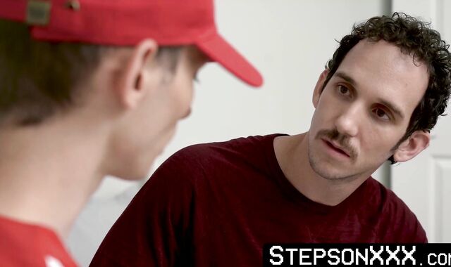 StepsonXXX.com - Lance Hart & Brayden Wolf - Hairy Lance Hart shaved my flaccid cock