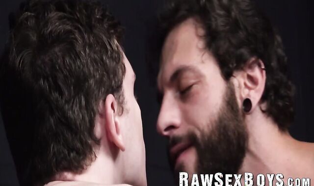 Muscular inked hunk Eddie Danger asserts his dominance over twink Ethan Tate