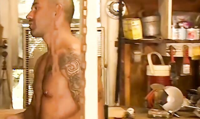 Kinky mechanic Derek da Silva continues to torment and chained the hunk