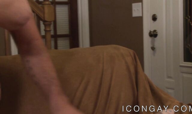 Handsome gays with big cocks passionately rimm and kiss